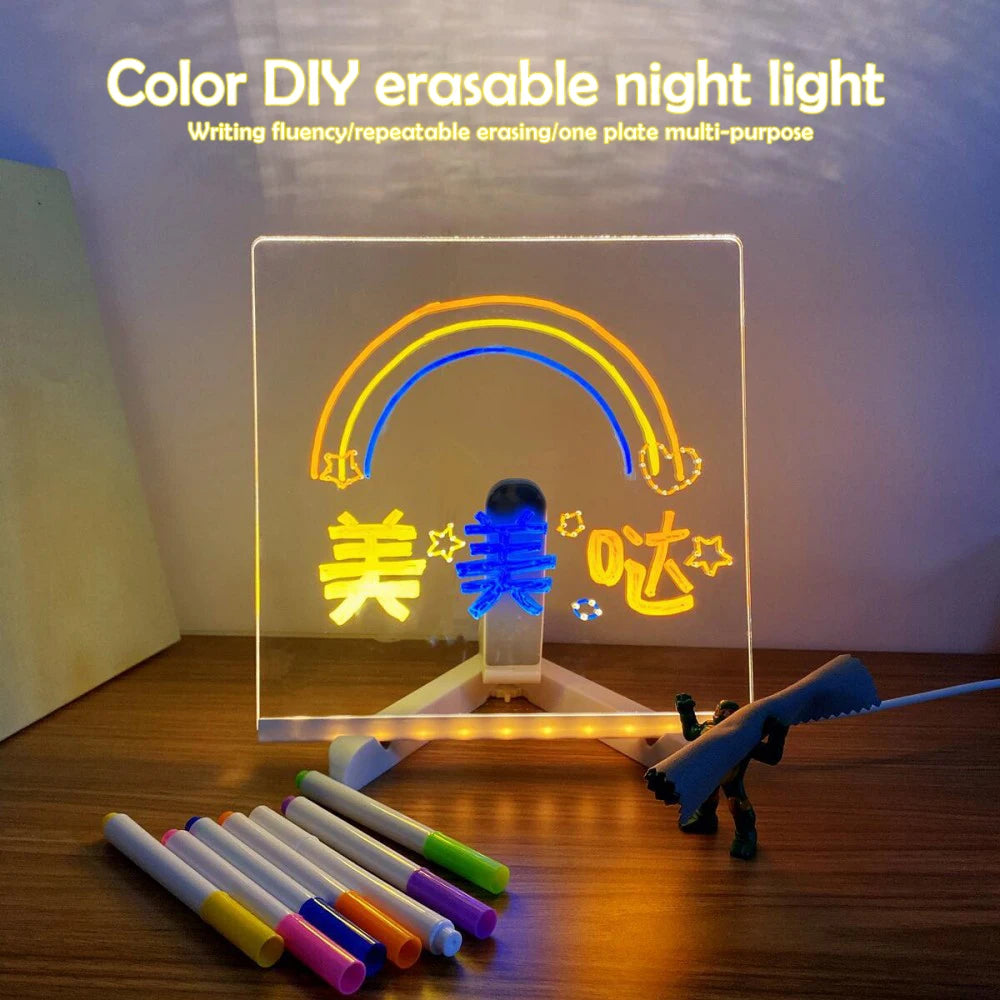 Ürün Başlığı:
Avela™ LED Işıklı Pano – Yaz, Sil, Parla!
Kısa Açıklama (Post):
Hayal gücünü ışıkla göster!
7 renkli kalem + USB ışık + sınırsız eğlence
Çocuklar ve hediyelik için mükemmel!
Sipariş: avelaus.com
