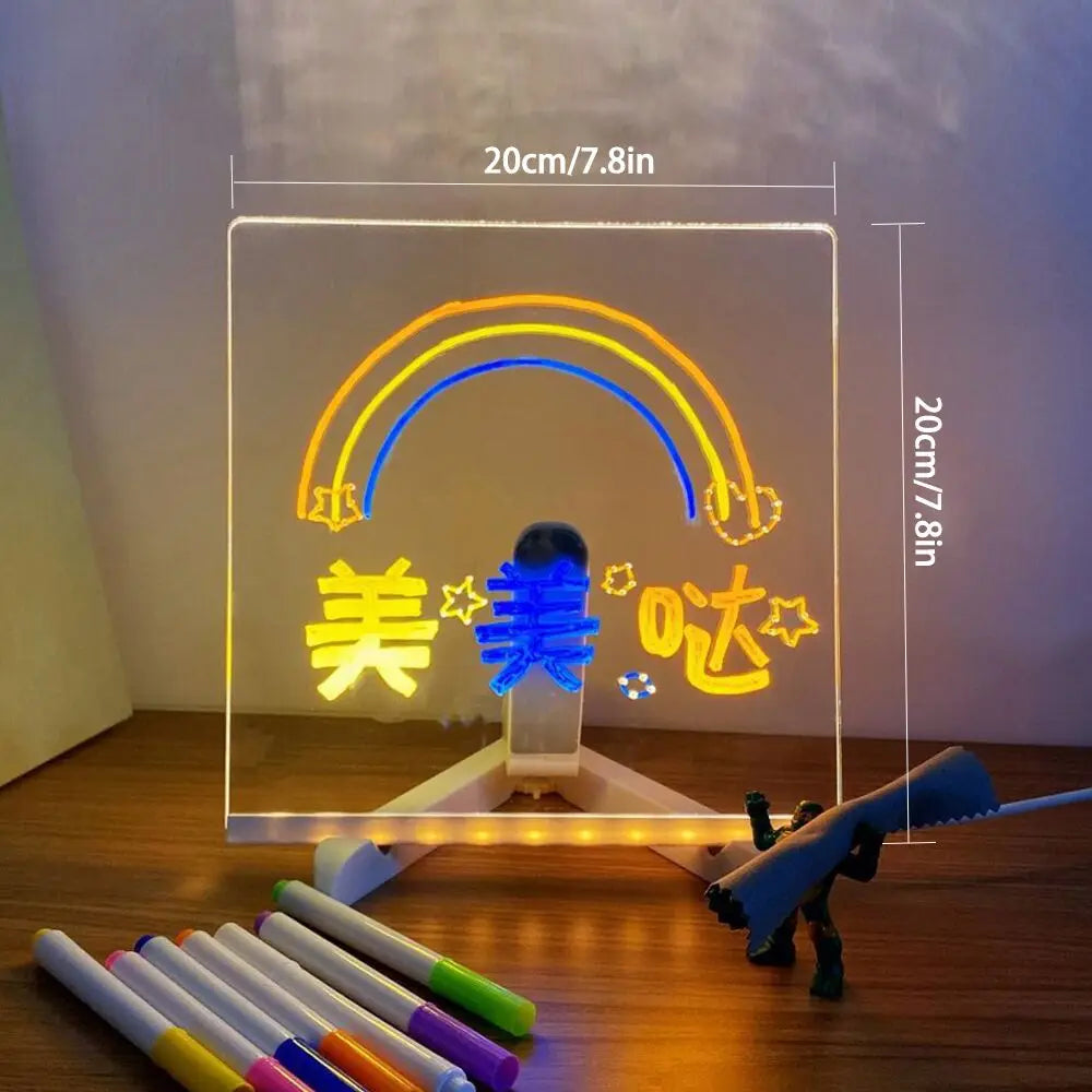 Ürün Başlığı:
Avela™ LED Işıklı Pano – Yaz, Sil, Parla!
Kısa Açıklama (Post):
Hayal gücünü ışıkla göster!
7 renkli kalem + USB ışık + sınırsız eğlence
Çocuklar ve hediyelik için mükemmel!
Sipariş: avelaus.com