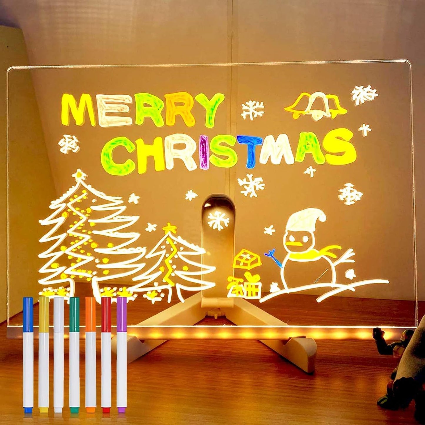 Color LED Acrylic Memo Board Desktop DIY